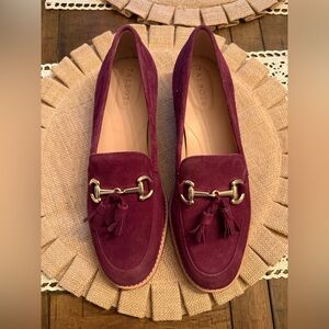Talbots Women's Wine Tassel Loafers